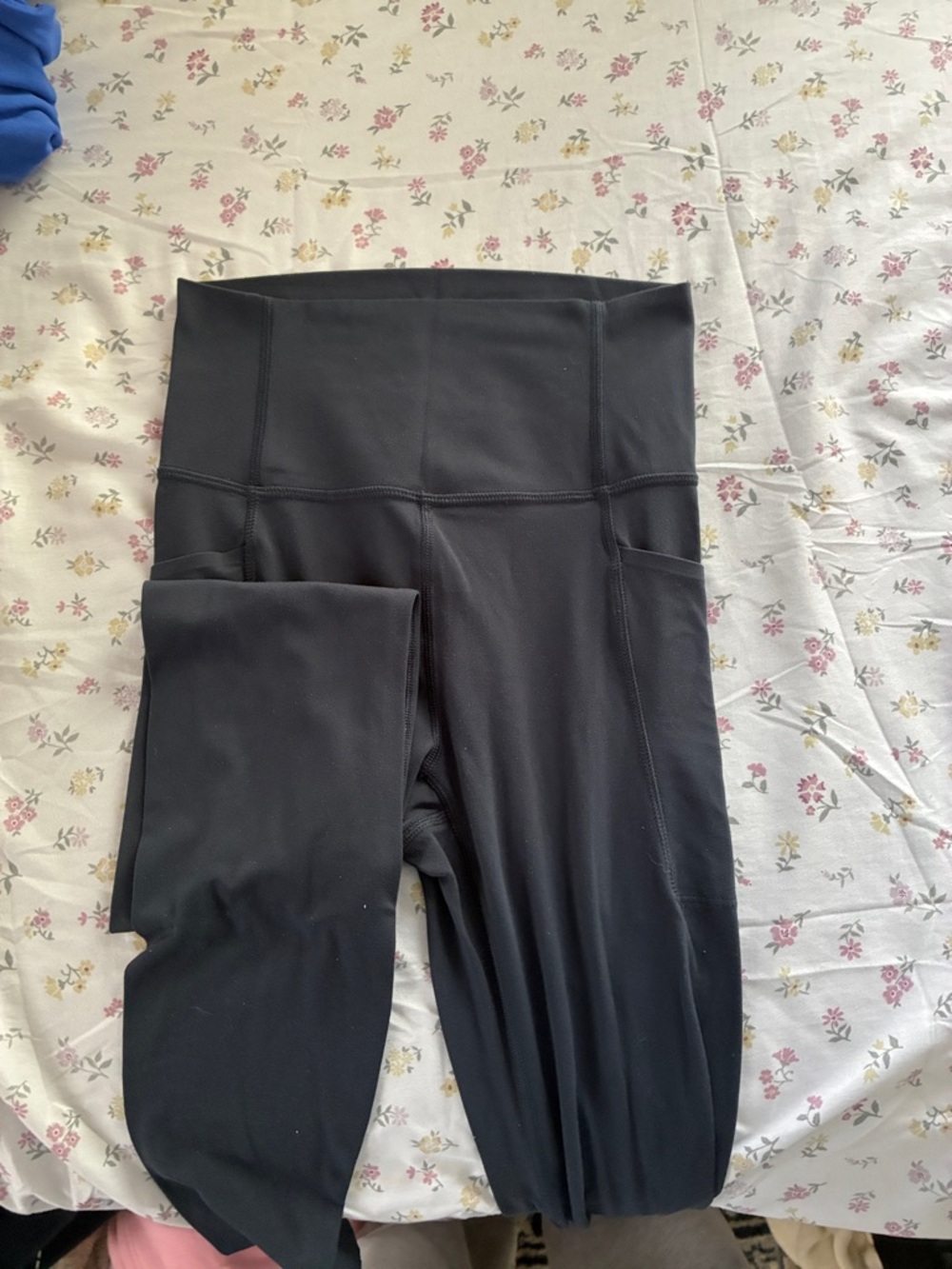 High-Waist navy blue Leggings